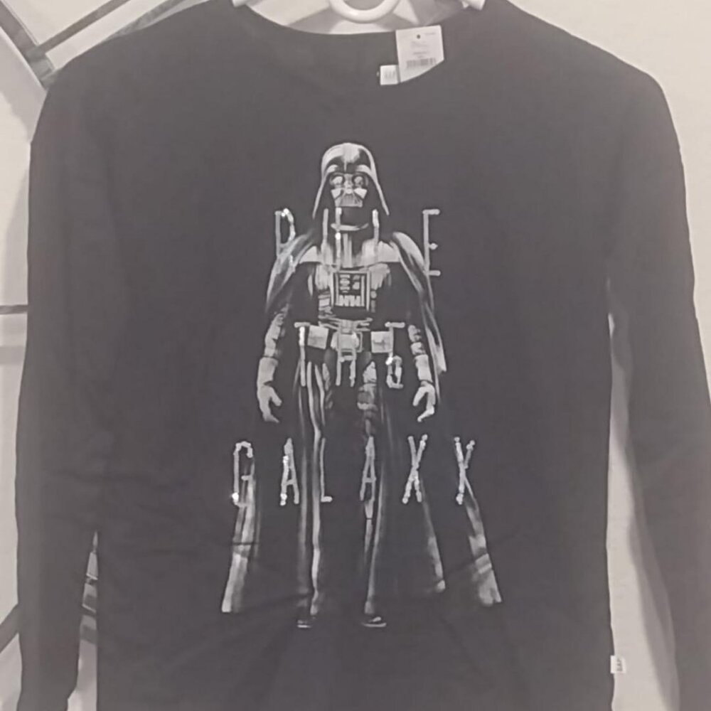 Kids Gap Long Sleeve Darth Vader Rule the Galaxy Shirt, NWT